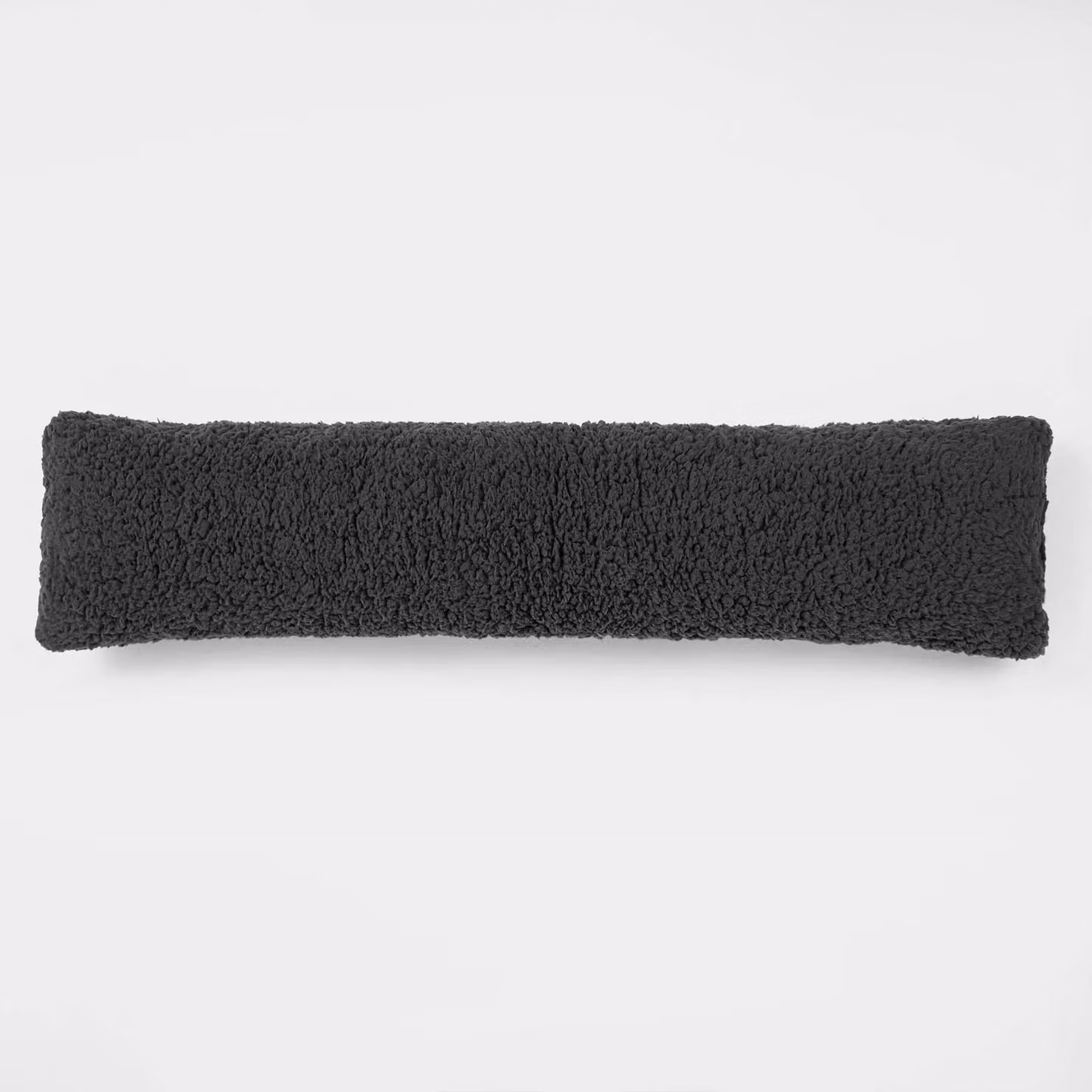 OHS Teddy Fleece Draught Excluder in Anthracite Grey, W 90 cm x D 20 cm – 3
