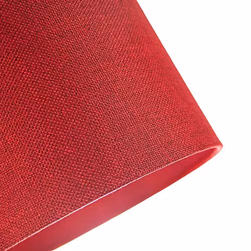 Happy Homewares Red and White Round Fabric Drum Lampshade, Diameter: 30.48 cm – 3