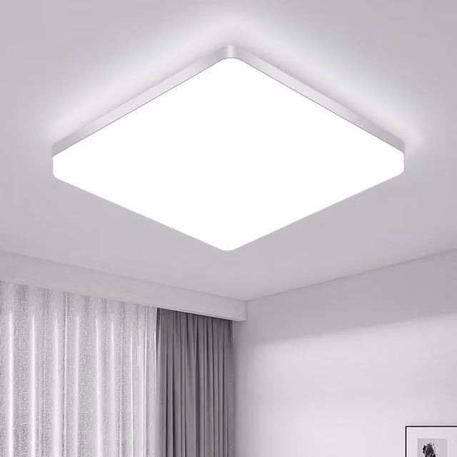Pheashine Modern Square LED Ceiling Light, Cool White, W/D/H: 30 x 30 x 4 cm – 1