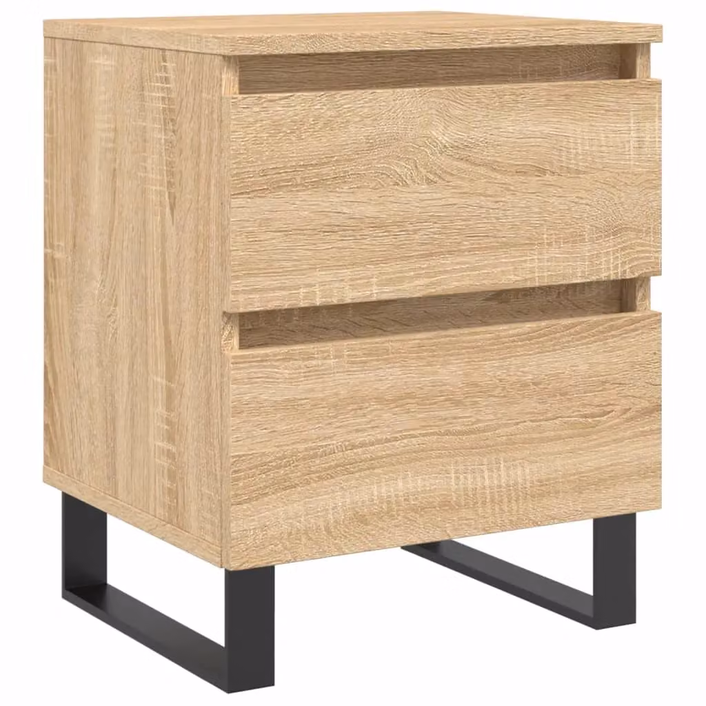 Berkfield Home Sonoma Oak Bedside Cabinet in Brown, W/D/H: 40 x 35 x 50 cm – 2