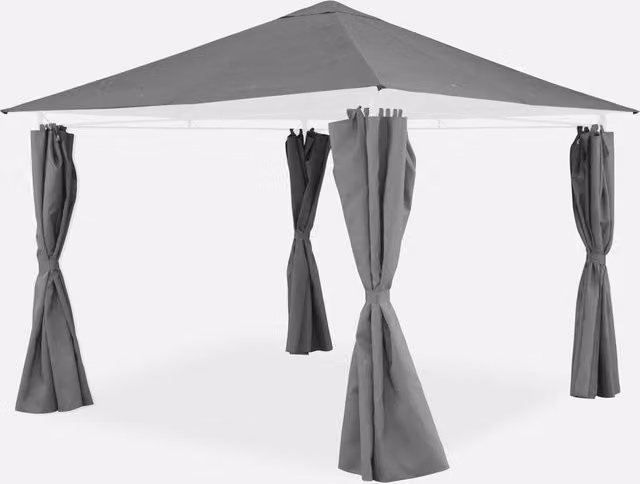 Sweek Grey Canopy Roof and Side Curtain Kit for Elusa Awning – 1