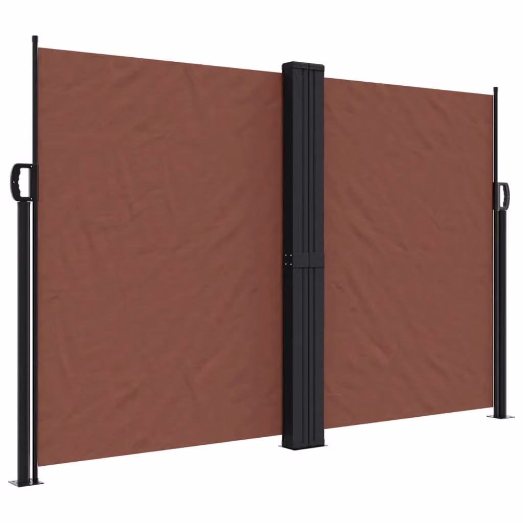 Berkfield Home Retractable Side Awning in Brown, W/D/H: 600 x 160 x 160 cm – 2