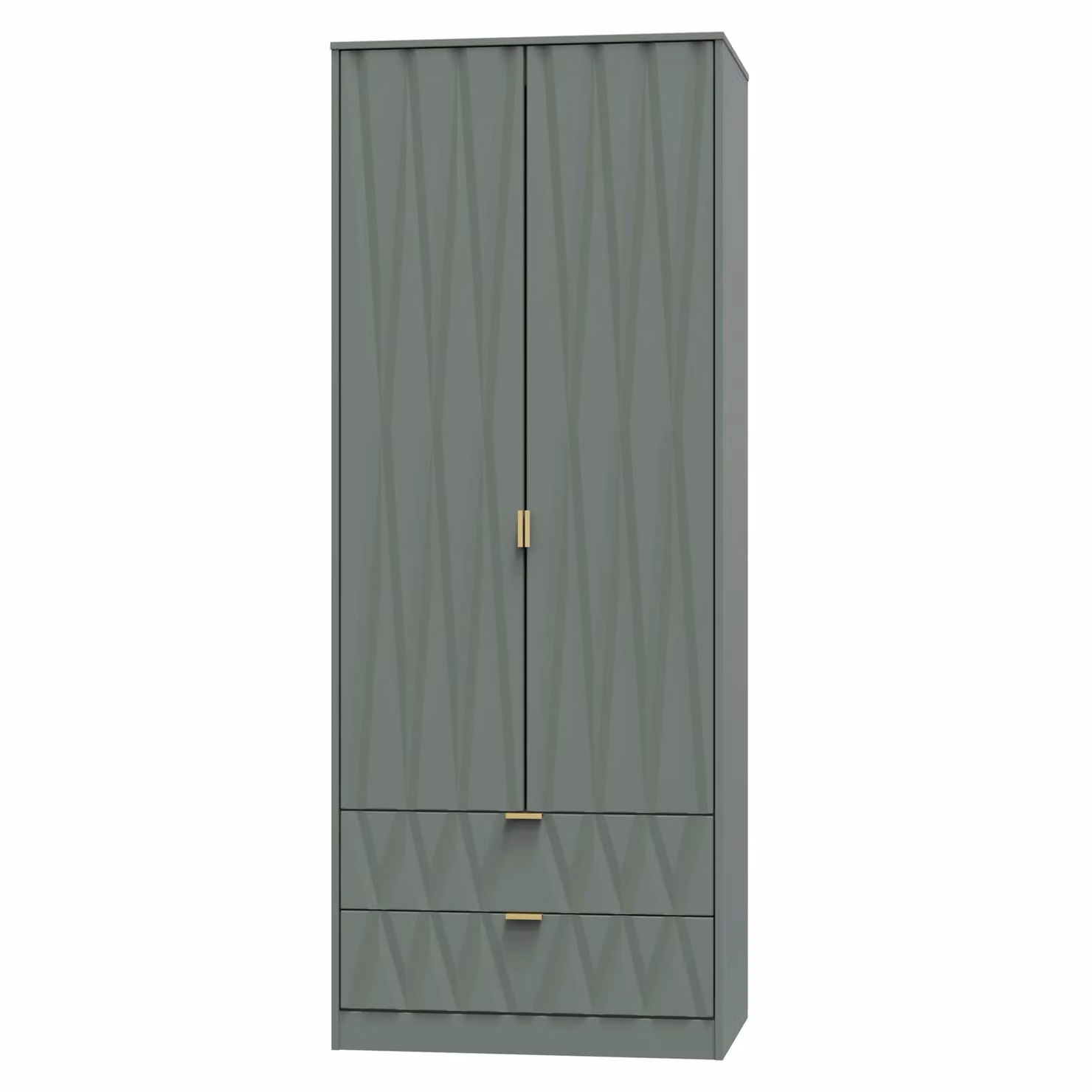 Ready Assembled 2 U Dallas 2 Door 2 Drawer Wardrobe in Pale Green – 2