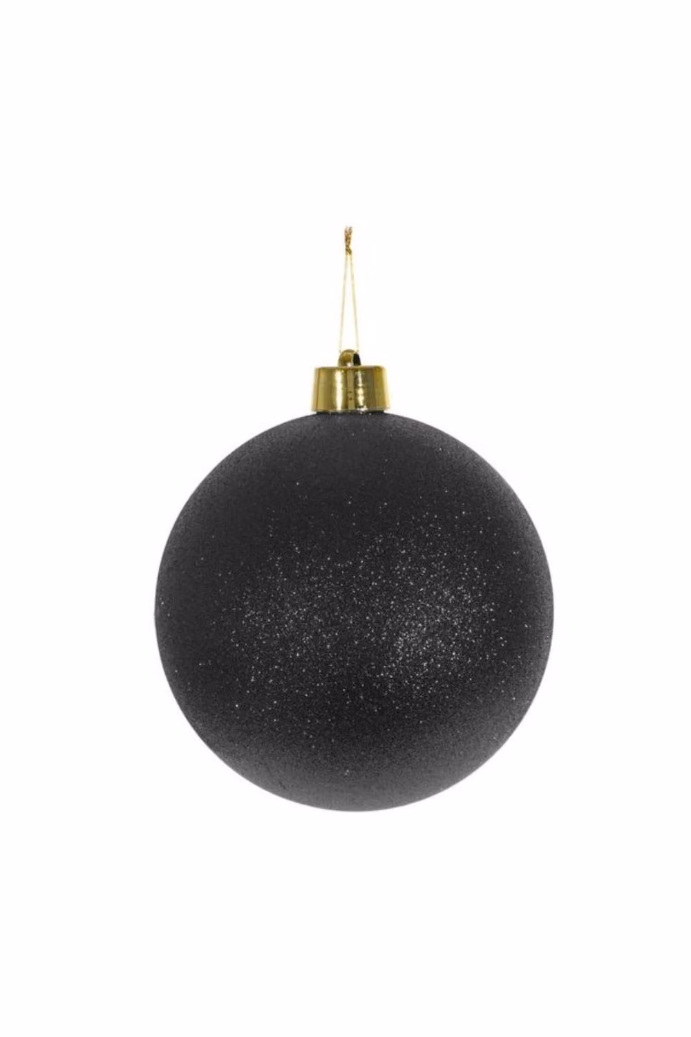 KDMD Black Glitter Shatterproof Christmas Bauble, Diameter: 25 cm – 2