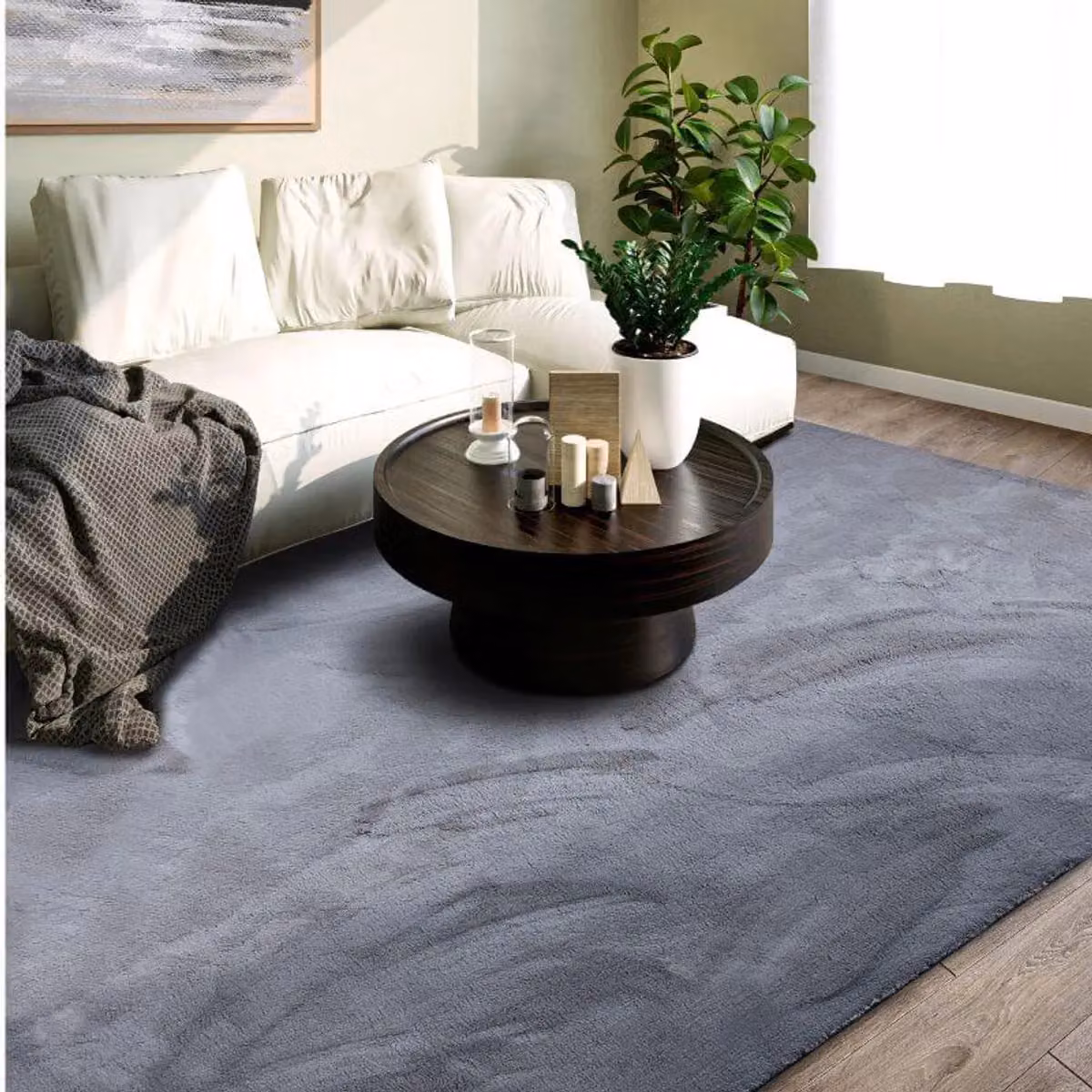 Villeroy & Boch 1899 Soft Pile Leon Abstract Rug in Dark Grey, W: 120 cm, L: 170 cm – 2
