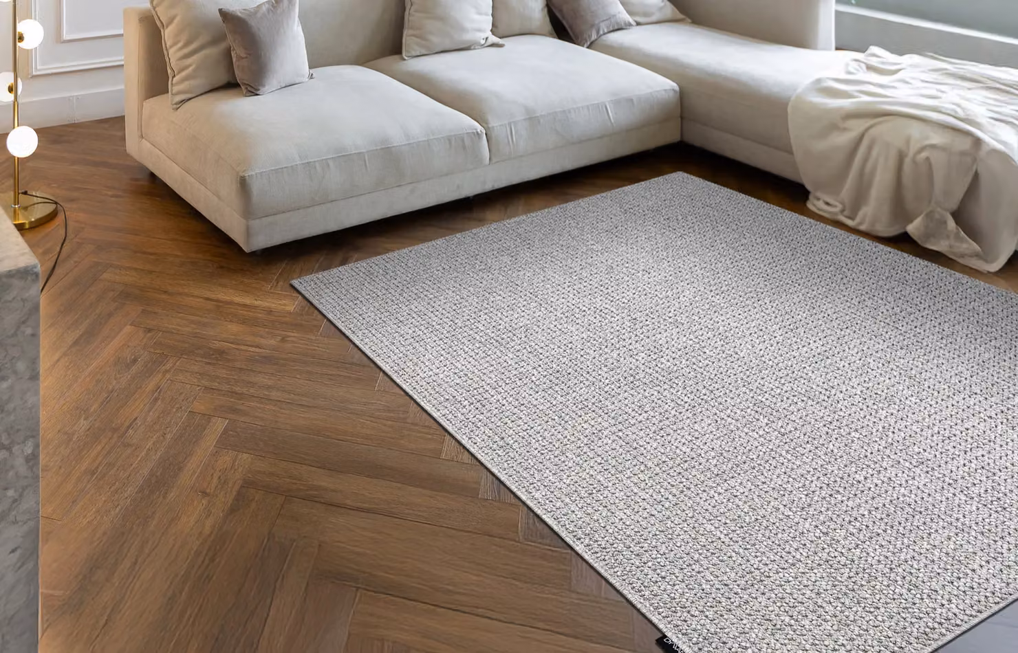 RugsX Casablanca Loop Grey Rectangular Machine Woven Polyester Rug W: 200 cm, D: 300 cm – 2