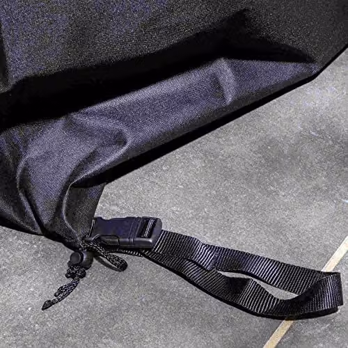 Rowlinsons Black Polyester Cover for 6 Seat Round Dining Sets, W: 93 cm, D: 93 cm, H: 250 cm – 3