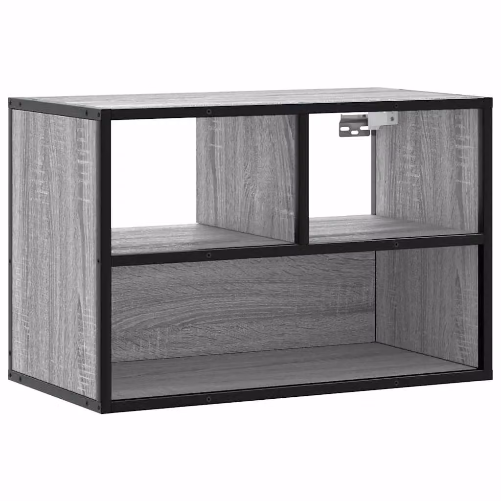 Berkfield Home Industrial TV Cabinet in Grey Sonoma, W/D/H: 60 x 31 x 39.5 cm – 2