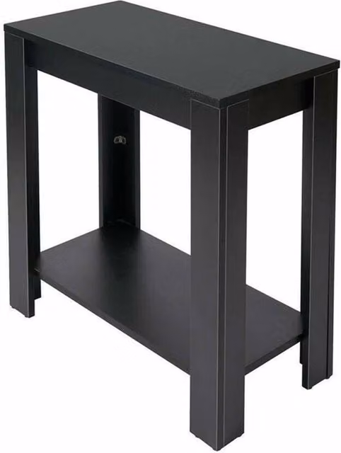 KORVIXA Modern Black MDF Coffee and Side Table – 1