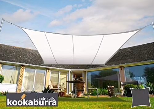Primrose White Waterproof Square Patio Sun Shade Canopy with UPF 50+ Protection, W x W: 360 x 360 cm – 3