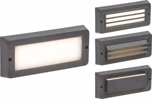 Netlighting Knightsbridge 5W LED CCT Adjustable Surface Mount Brick Light, Grey, IP65