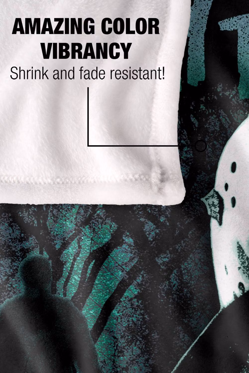 Warner Bros. Friday The 13th Lurk Silky Touch Super Soft Fleece Throw Blanket, Multicolour, W/H: 127 x 152.4 cm – 9