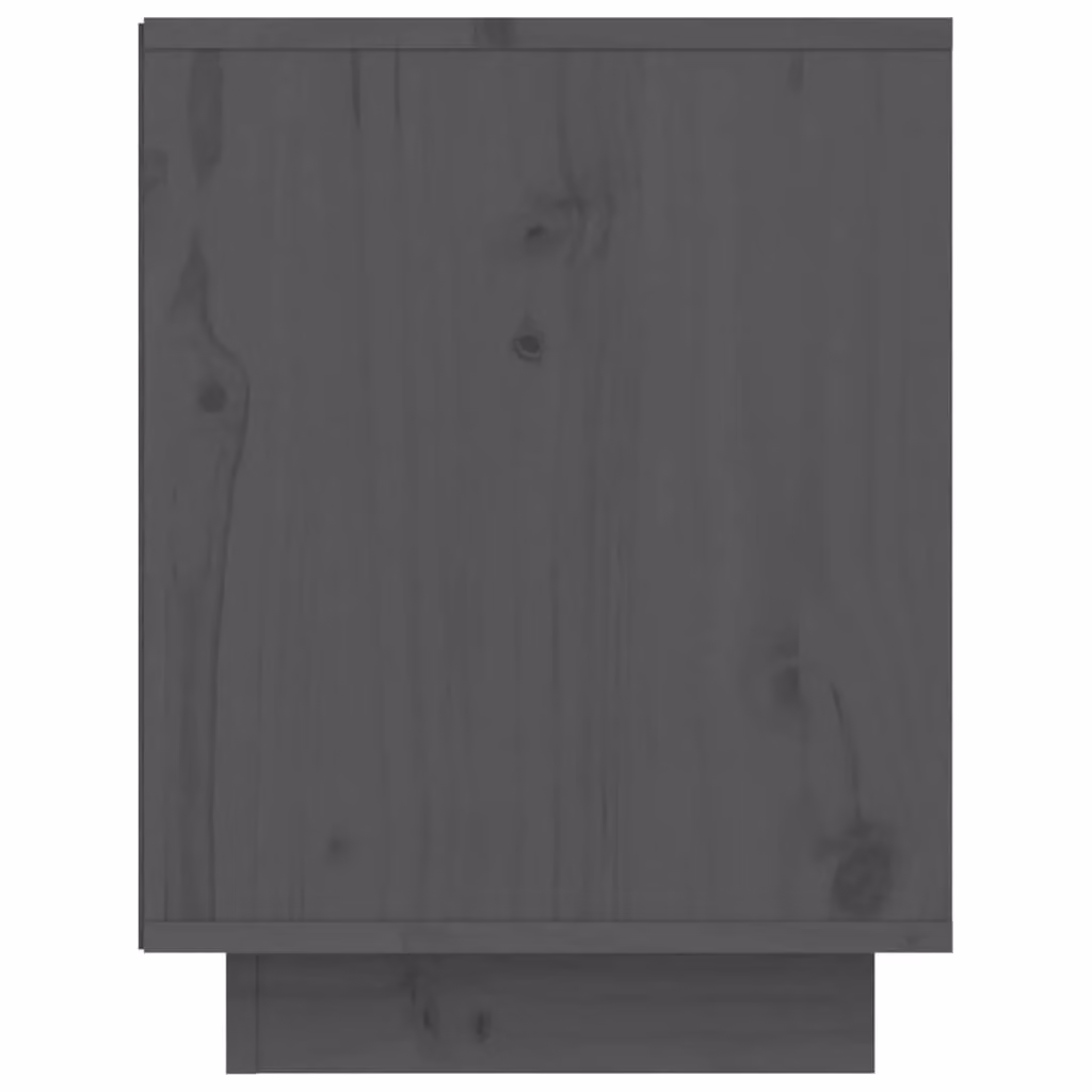 Berkfield Home Grey Solid Wood Pine Shoe Cabinet W/D/H: 60 x 34 x 45 cm – 4