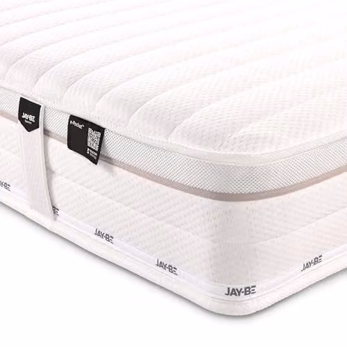 Jay-Be White Pocket Spring Mattress, W/D/H: 120 x 200 x 21 cm