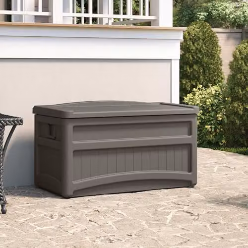 Rowlinson Suncast Dakota 276L Garden Storage Box in Stone Grey, W117 x D60 x H65 cm – 3