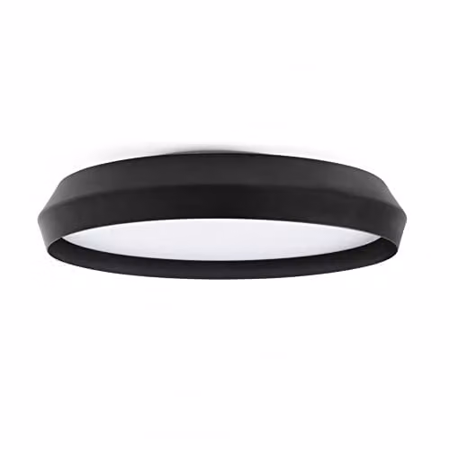 Netlighting Shoku 600 Black Wall and Ceiling LED Lamp, 40W, 2700K Warm White – 1