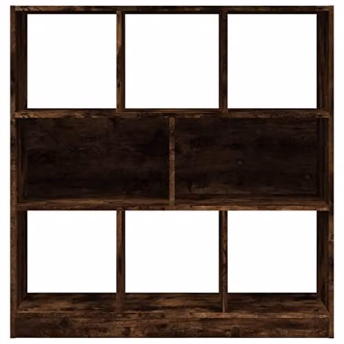vidaXL Book Cabinet in Smoked Oak, W/D/H: 97.5 x 29.5 x 100 cm – 3