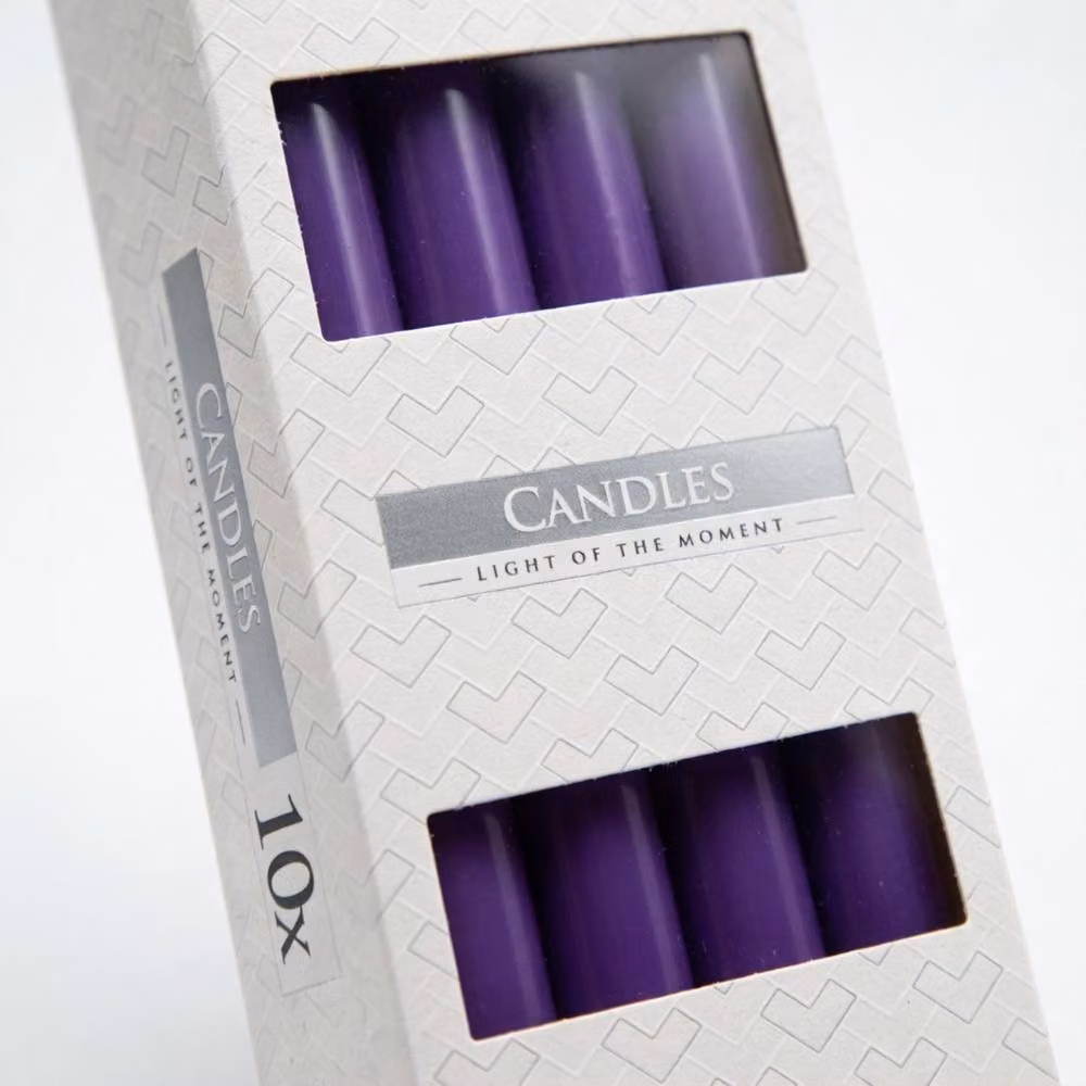 KDMD Lavender Taper Candle in Purple – 2