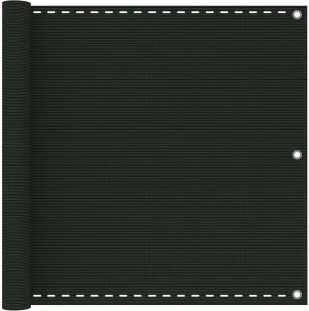 Berkfield Home Balcony Screen in Dark Green, HDPE, W: 90 cm, L: 600 cm