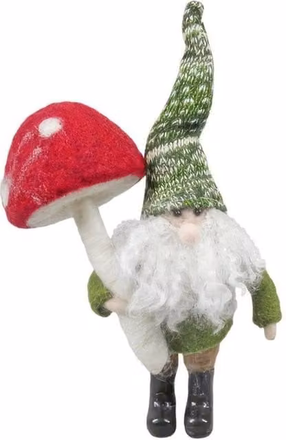 KDMD Multicolour Felt Christmas Elf Hanging Decoration with Green Hat, Height: 17 cm