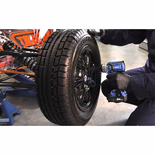 Draper D20 20V Brushless 1/2" Mid-Torque Impact Wrench, Blue and Multicolour – 3