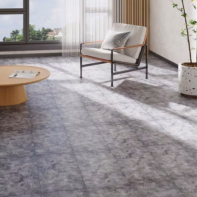 Lifeideas 20 Piece Stone Effect Click Flooring Set in Grey Marbled Stone Look
