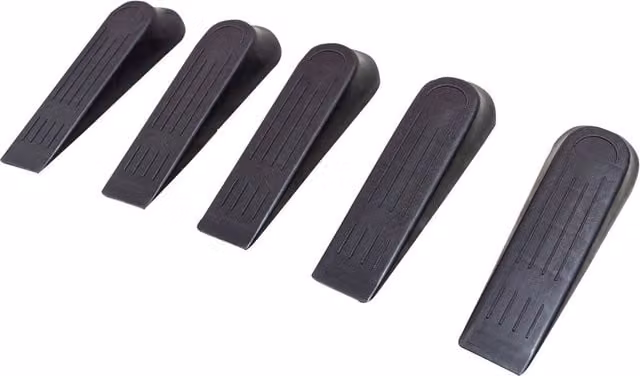 St Helens Black Plastic Door Stops, Pack of 5 – 1