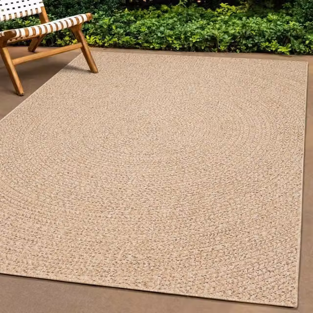 Berkfield Home ZIZUR Jute Look Indoor and Outdoor Rug, Brown and Beige, W/D/H: 80 x 250 cm – 1