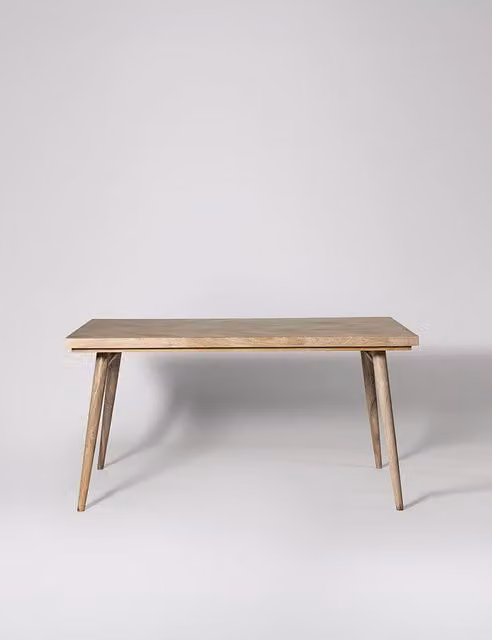 Swoon Metz Modern Rectangular Mango Wood 6 Seater Dining Table in Light Brown