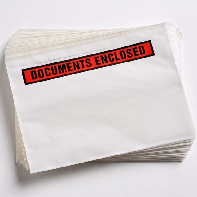 Storm Trading Group 200 Clear Self-Adhesive A7 Printed Document Enclosed Wallets, W: 10 x H: 11.2 cm