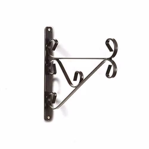 Tom Chambers Traditional Hanging Garden Basket Bracket, 30cm, Black – 1