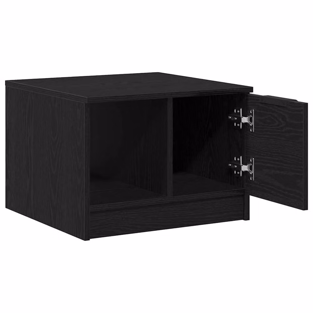 Berkfield Home Black Oak Coffee Table, W/D/H: 50 x 50 x 36 cm – 4