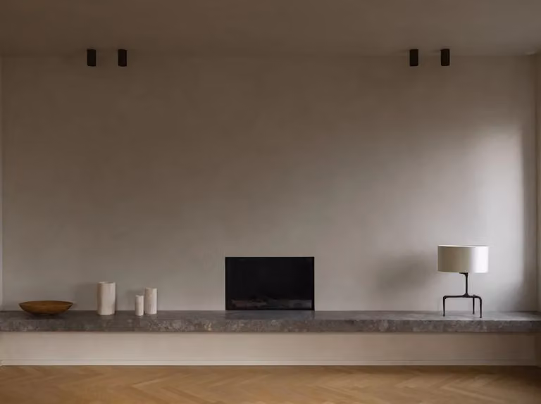 CTO Lighting Braque Table Lamp in Bronze and White with Fabric Cylinder Shade