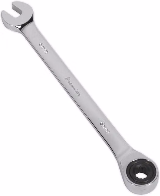 Loops 6mm Ratchet Combination Spanner in Silver Chrome Vanadium Steel