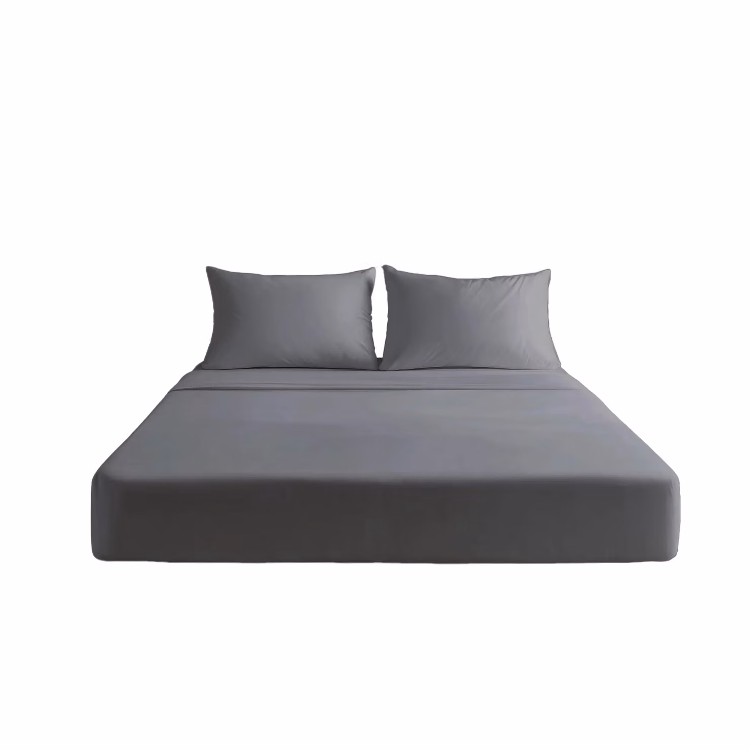 Snug City Luxury 200 Thread Count 100% Cotton Double Fitted Sheet in Grey, 30cm Extra Deep – 2