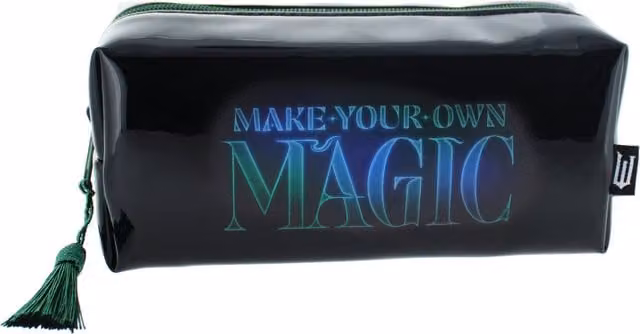 Wicked Zip Pencil Case in Black and Green