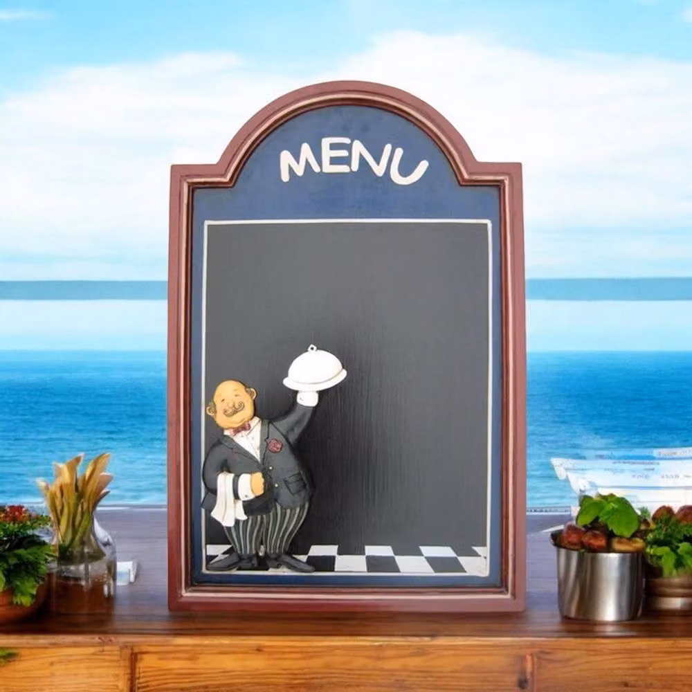 Minster Waiter Menu Blackboard, Black, H 60 cm x W 40 cm x D 3 cm – 2