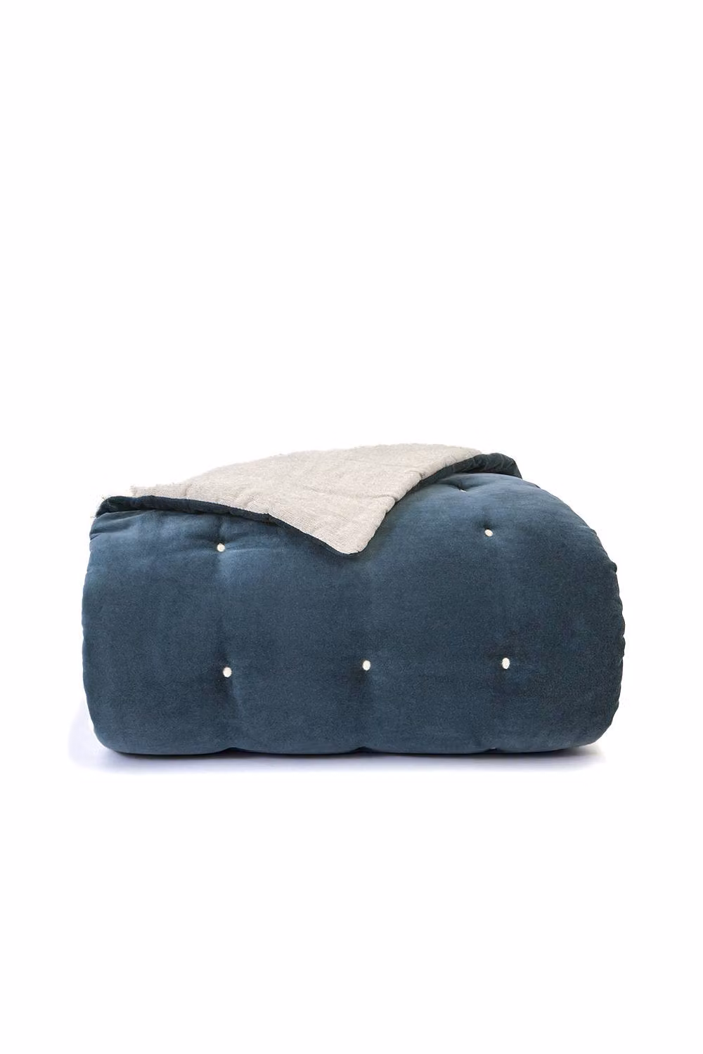 Christy Jaipur Luxury Quilted Cotton Throw in Blue, W: 140 cm x L: 200 cm – 3