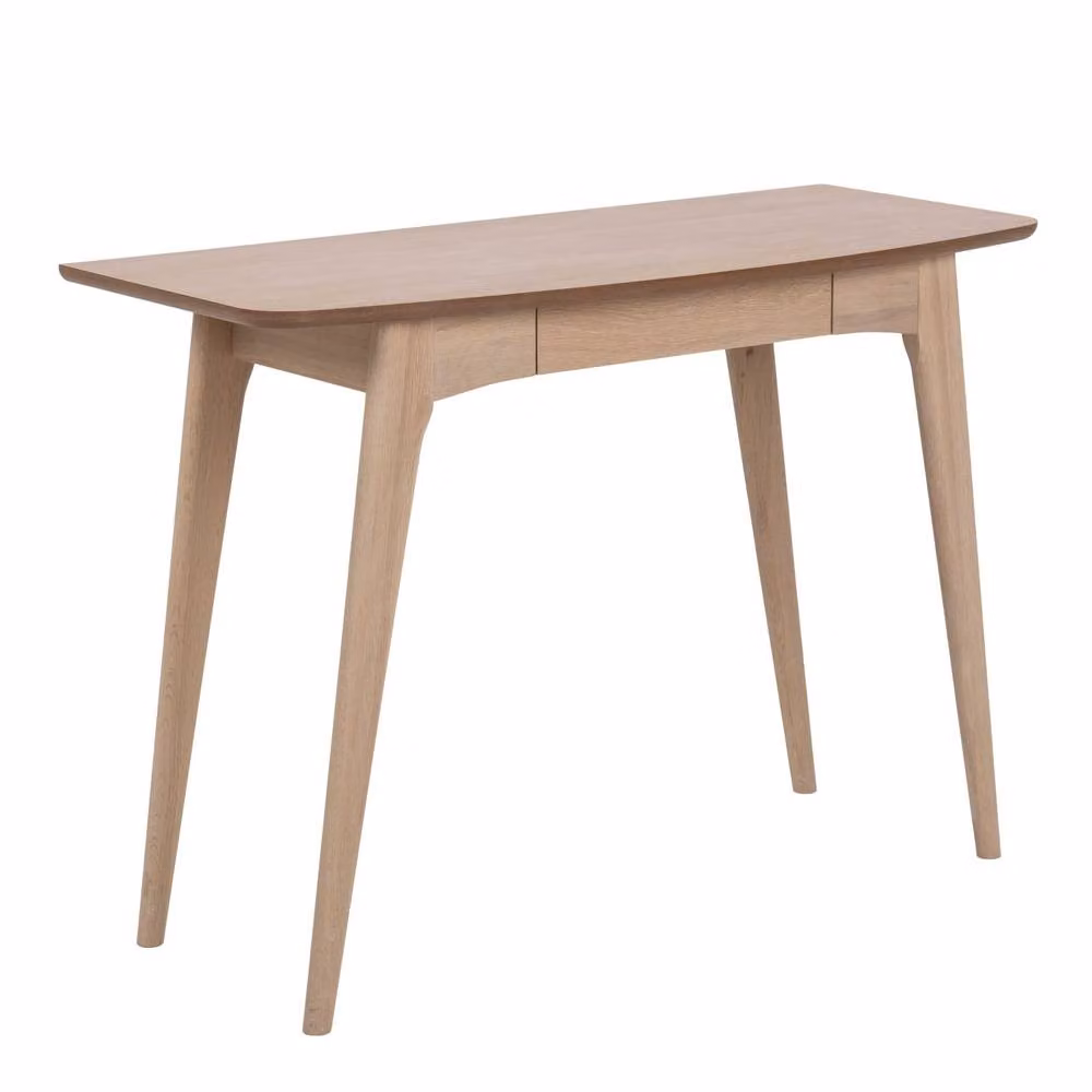 Wyld Haus Milan Oak Veneer Writing Desk in Natural – 2