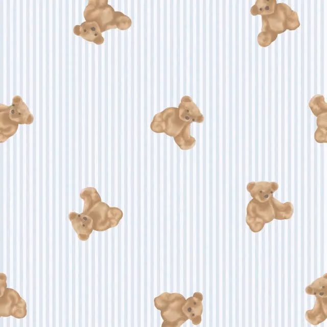 I Love Wallpaper Kids Animal Wallpaper in Blue