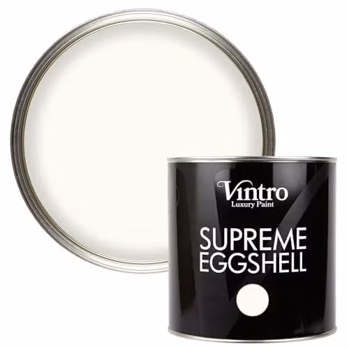 Vintro Warm White Nymph Eggshell Paint for Walls, Wood and Trim, 2.5 Litres