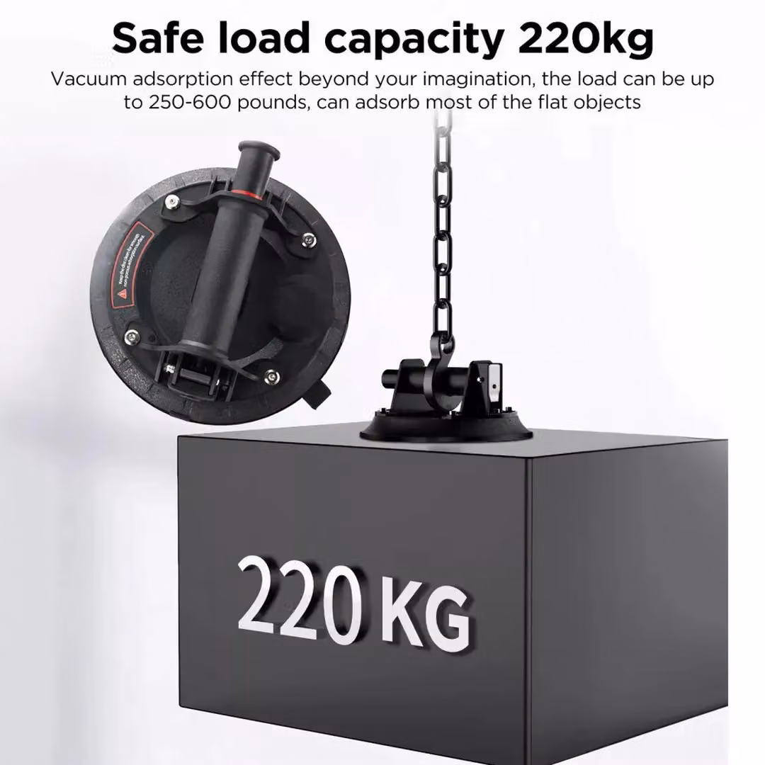 SPETLEK Heavy Duty Vacuum Suction Cup Glass Lifter in Black – 5