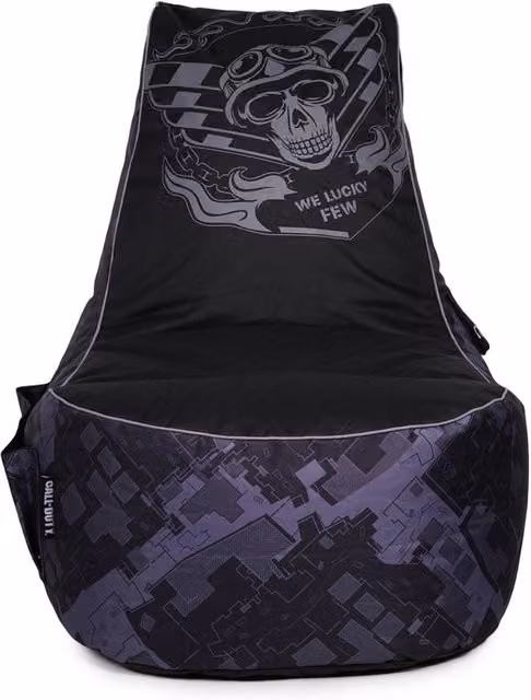 Kaikoo Call of Duty Ghost Beanbag Gaming Chair in Black Water Repellent Fabric