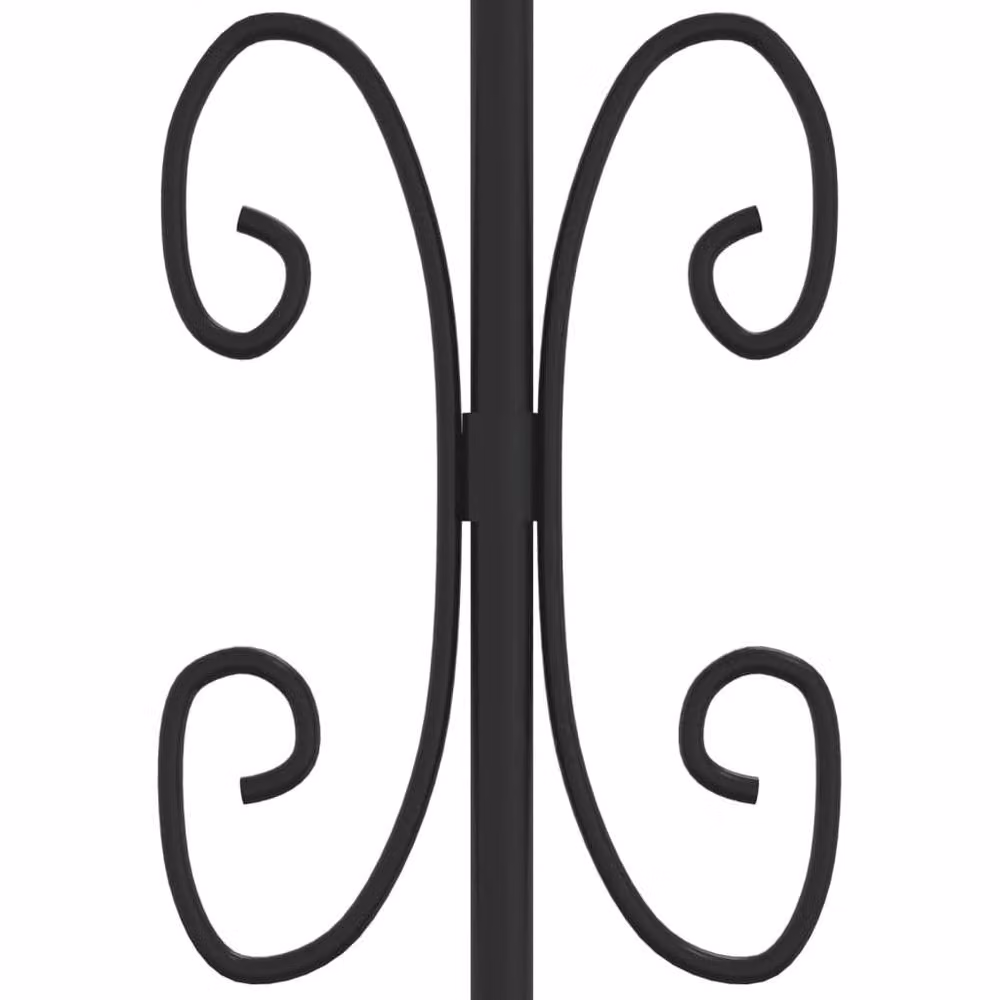Berkfield Home Spear Top Garden Fence, Black Powder-coated Steel, Height: 140 cm – 4