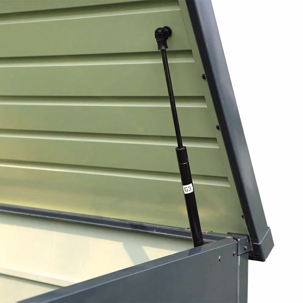 SPETLEK 600 L Metal Garden Storage Box in Grey – 4
