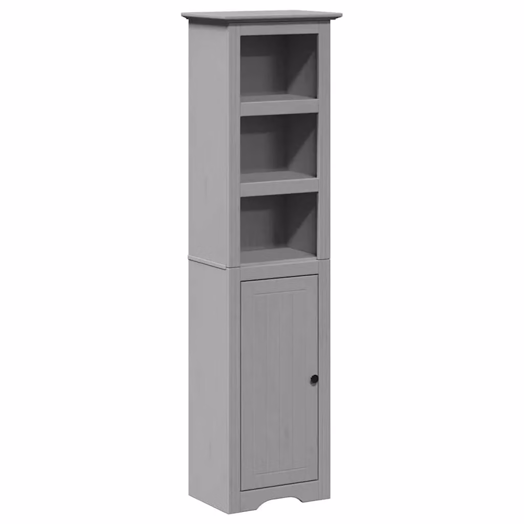 Berkfield Home BODO Grey Wall Mounted Bathroom Cabinet with Hinged Doors, W/D/H: 44 x 30 x 160 cm – 2