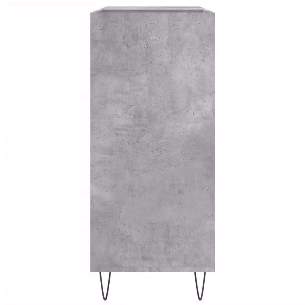 Berkfield Home Industrial Record Cabinet in Concrete Grey, W: 84.5 cm, D: 38 cm, H: 89 cm – 3