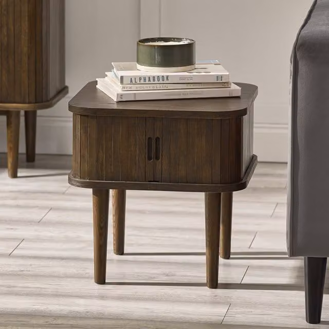 Julian Bowen Arya Side Table in Dark Brown