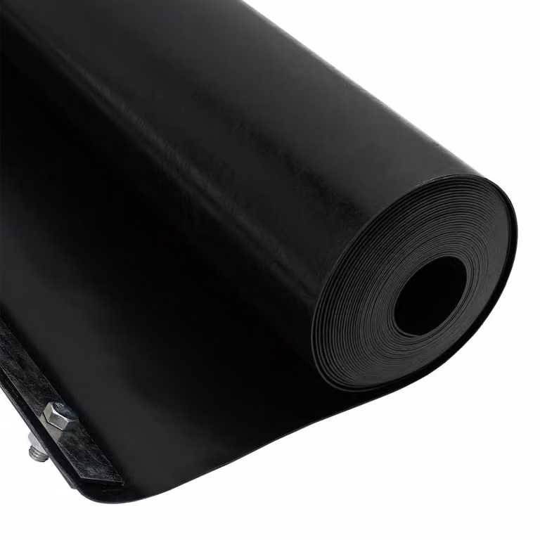 Berkfield Home Black Root Barrier with Connecting Rails, 0.7 x 5 m, 1.5 mm HDPE