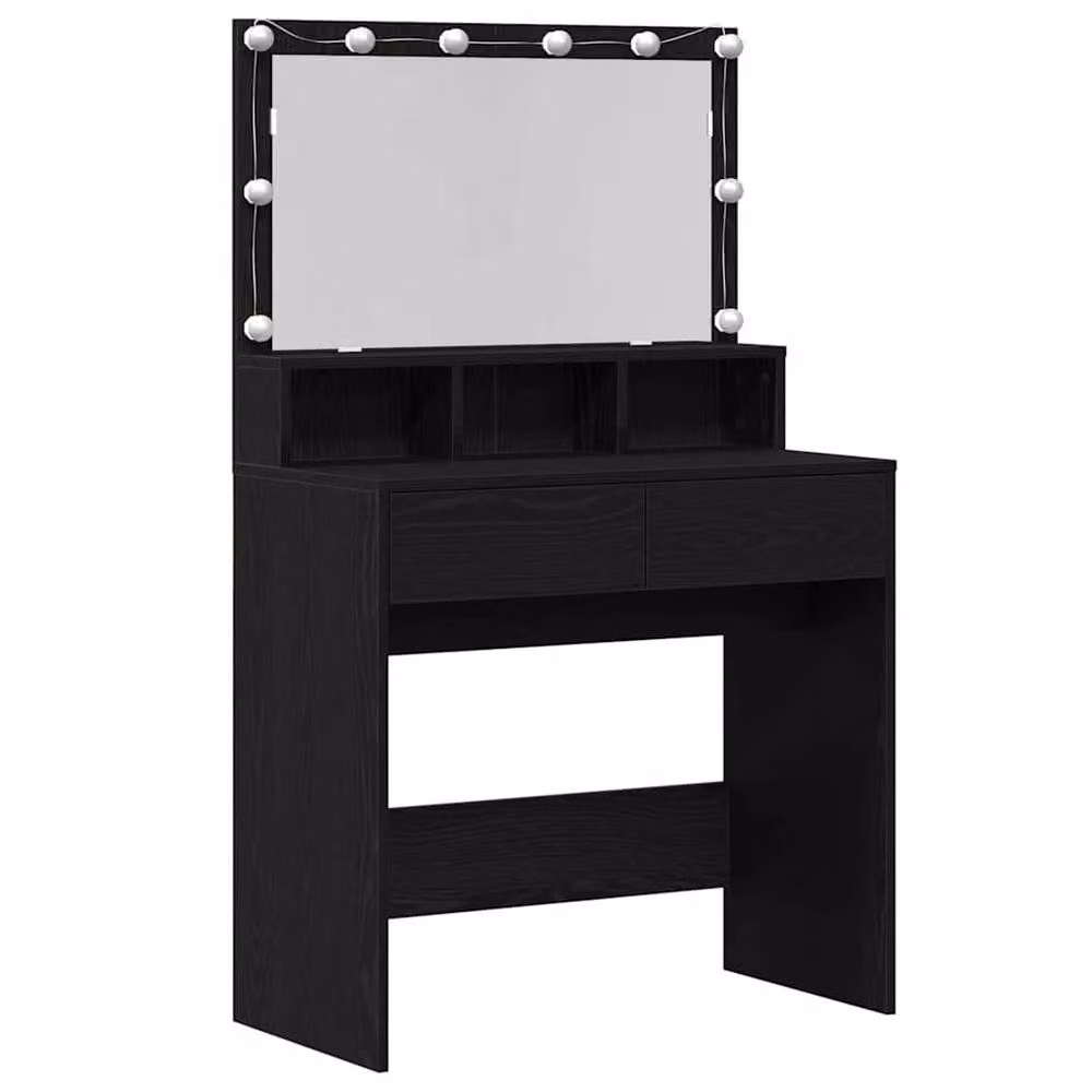 Berkfield Home Traditional Dressing Table in Black Oak – 3